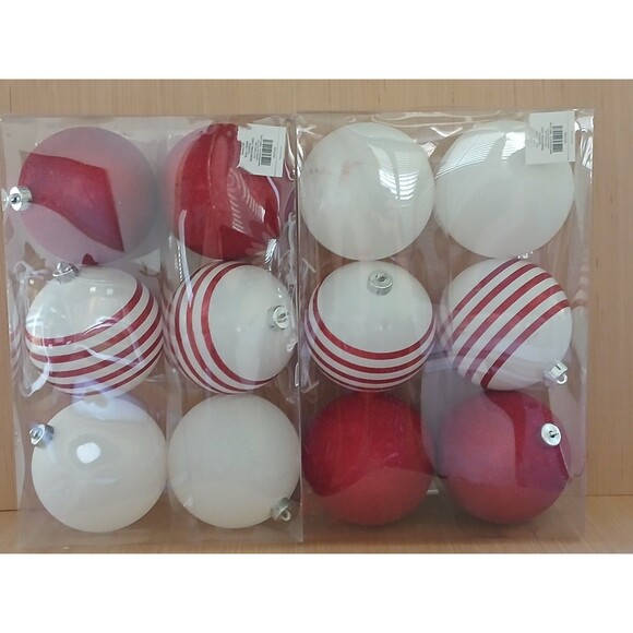 LARGE JUMBO 6 Inch Round Shatter Proof GIANT Christmas Ball Ornaments Holiday - Picture 3 of 10